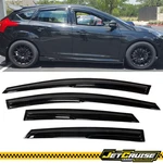 Fits 12-18 Ford Focus Acrylic Mugen Style Window Visors Rain Sun Guard Deflector. Fixed Price $28.98.