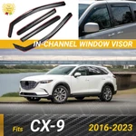 Fits 2016-2023 Mazda CX-9 In-channel Window Vent Visors Rain Guards Deflectors. Fixed Price $59.29.