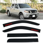 Fits 05-20 Nissan Frontier Crew Cab Window Visors Guard Shade Acrylic W/ Decal. Fixed Price $41.39.