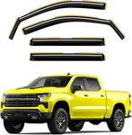In-channel Rain Guards Vent Visors Shade For 2019-2026 Chevy Silverado Crew Cab. Fixed Price $58.98.