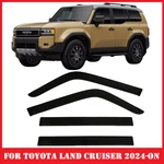 Tinted Window Visors Deflectors Rain Guards For Toyota Land Cruiser 2024-2026. Fixed Price $55.09.