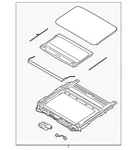 Genuine Kia Sunroof Assembly 81600-S9010GYT. Fixed Price $2228.52.