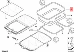 Genuine Mini Cooper One R50 R53 1.4I 1.6I Gasket Roof Cut-out 54107178716. Fixed Price $101.16.