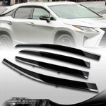Clip-on Window Visor Chrome Molding Sun/rain Shade For 16-18 Lexus RX350 RX450H. Fixed Price $58.00.