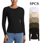 Women's Long Sleeve Compression Tops Tummy Control Seamless Body Shaper. Fixed Price $11.99.