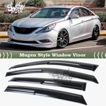 Fits 2011-2014 Hyundai Sonata 3D Wavy Mugen Style Window Visor Rain Guard Vent. Fixed Price $27.88.