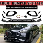 For Mercedes W206 C-class 2021-ON Front Splitter Lip & Fog Lamp Grille Side Fins. Fixed Price $175.99.
