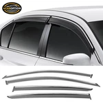 Fits 13-17 Honda Accord Window Visors Rain Sun Guard Vent W/ Chrome Trim. Fixed Price $293.00.