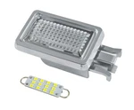 1986-1993 Ford Mustang Sunroof Interior Dome Light Lens Assembly Silver Housing. Fixed Price $32.95.