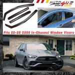For 2022-25 Benz C-class C300 Window Visor Tinted Rain Sun Shade Deflectors. Fixed Price $58.99.