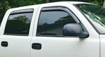 Avs 3M In-channel Mount Smoke Rain Guards For 99-06 Chevy Silverado Crew Cab Nbs. Fixed Price $81.95.