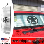 Star Windshield Sunshade Visor Heat For Jeep Wrangler Jl 2018+ 2/4DR. Fixed Price $21.67.