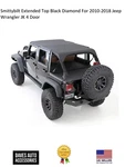 Smittybilt Extended Top Black Diamond For 2010-2018 Jeep Wrangler Jk 4 Door. Fixed Price $197.00.