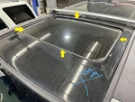 06-10 Hummer H3 Sliding Sun Moon Roof Glass Window Only. Fixed Price $200.00.