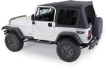Complete Soft Top Kit With Tinted Windows For 76-95 Jeep CJ-7 & Wrangler Yj. Fixed Price $749.00.