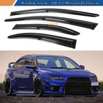 For 2008-2017 Mitsubishi Lancer Evo X Jdm Mugen Style Window Visors Rain Guards. Fixed Price $28.99.