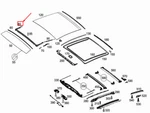 New Mercedes-benz W213 Panoramic Roof Wind Deflector A2137802900 Duties. Fixed Price $235.24.
