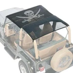 Vdp 2010-2018 Fits Jeep Wrangler Jk Pirate Jolly Roger Full Brief Top Nylon Mesh. Fixed Price $84.95.