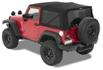 Bestop 54822-17 Supertop Nx Black Twill Soft For 07-18 Jeep Wrangler Jk 2DR. Fixed Price $1699.99.