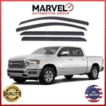 Out-channel Window Visor Rain Guard Deflectors For Ram 1500 Crew Cab 2019-2024. Fixed Price $31.90.