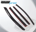 Dark Smoke Rain Visor Deflector 4PCS Out-channel For Subaru B9 Tribeca 2006-14. Fixed Price $31.69.