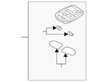 Genuine Nissan Map Lamp Assembly 26430-5M013. Fixed Price $289.22.