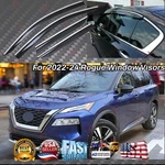 For 2021-2024 Nissan Rogue Clip-on Chrome Trim Window Visor Sun Rain Guards. Fixed Price $36.99.