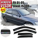 Fit 01-05 Lexus IS300 Smoke Window Visor Rain Sun Shade Guards Deflector. Fixed Price $45.49.