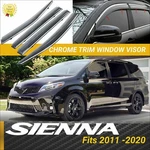 Fits Toyota Sienna 2011-2020 Chrome Trim Window Vent Visor Guard Deflector. Fixed Price $45.99.