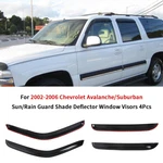 For 2002-2006 Chevy Avalanche/suburban Window Vent Visor Rain Shade Sun Guard. Fixed Price $23.90.