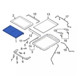 Genuine Ford Sunroof Glass ML3Z-16500A18-E. Fixed Price $938.44.