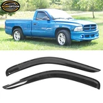 Fits 97-04 Dodge Dakota Regular Cab Window Visors Rain Sun Guard Vent 2PC Set. Fixed Price $28.99.