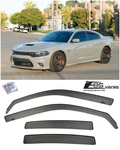 For 11-UP Dodge Charger In-channel Smoke Tinted Side Window Visors Rain Guards. Fixed Price $42.99.