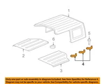 Chrysler Oem 07-18 Wrangler Jk Components-top Panel Retainer 55397093AD. Fixed Price $15.00.