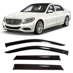 Tape-on Window Visors Rain Guards Fit Mercedes W222 Long 2013-19 Deflectors. Fixed Price $139.00.