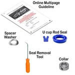 04-11 Mercedes Slk 280 350 55 Amg R171 Hydraulic Cylinder Roof Repair Kit Cup. Fixed Price $27.00.