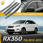 Fits Lexus RX350 2010-2015 Chrome Trim Window Vent Visor Guard Deflector. Fixed Price $39.99.