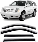 Chrome Trim Window Visors Rain Guards Fit Cadillac Escalade 2007-2014 Deflectors. Fixed Price $109.00.