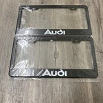 2 Pack Audi Word Black Stainless Steel Metal License Plate Frame. Fixed Price $35.99.