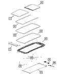 Genuine Mopar Sunroof Glass 68518684AA. Fixed Price $252.88.