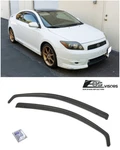 Jdm In-channel Smoke Tinted Side Window Sun Shade Rain Guards For 05-10 Scion Tc. Fixed Price $31.99.