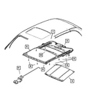 Genuine Mopar Sunroof Motor 5096260AA. Fixed Price $316.16.