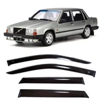 Tape-on Window Visors Sun Rain Guards Fit Volvo 740 Sd 1984-1992 Deflectors. Fixed Price $139.00.