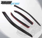 Dark Smoke Rain Visor Deflector 4PCS Out-channel For Volvo S80 1999-2006. Fixed Price $34.54.