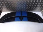 Mini R58 Coupe Rear Roof Wing Tail Spoiler Trim Black W/ Blue Stripes 2759462. Fixed Price $107.65.