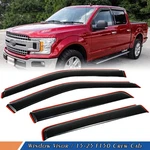 2015-2025 Ford F-150 Crew Cab In-channel Window Visors Rain Guards Deflector. Fixed Price $34.99.