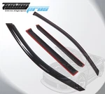 Dark Smoke Rain Visor Deflector 4PCS Out-channel For Toyota Highlander 2008-13. Fixed Price $34.64.