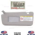 Genuine Sun Visor Front Left Driver Side Gray Oem Toyota RAV4 2004-2005. Fixed Price $69.94.