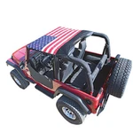 Vdp 9702JKB-1 Koolbreez Brief Top American Flag Sun Screen For 92-95 Yj Wrangler. Fixed Price $62.94.