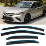 For 18-24 Toyota Camry Window Visor Slim Style Guard W/ Chrome Trim & Red Sport. Fixed Price $42.29.